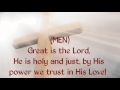 He is Exalted AND Great is the Lord (with lyrics)