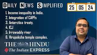 The Hindu & The Indian Express Analysis | 25 May, 2024 | Daily Current Affairs | DNS | UPSC CSE