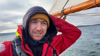 POV; sailing Tally Ho ALONE for the first time!