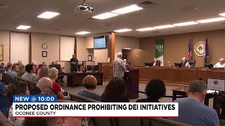 Oconee County Council holds first reading of proposed ordinance prohibiting DEI