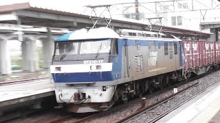 EF210-166＋コキ 1054レ＆EF210-17＋コキ 1062レ 枇杷島駅通過＆EF210-121＋コキ 1098レ 共和駅通過