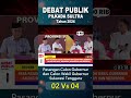 TINA IHSAN BERTANYA KE PASANGAN ASR HUGUA PADA DEBAT PUBLIK KE DUA PILKADA SULTRA #kpu #sultrasuatv