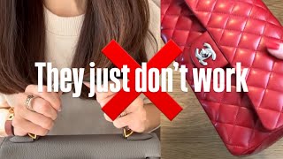 10 types of handbags that simply don’t work for me ❌