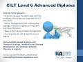 cilt qualifications delivered by lla