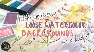 Mark Making over Easy Loose Watercolor Backgrounds and how to create a Reverse Coloring Book!