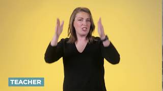 Learn How to Sign Teacher in ASL | LearnHowToSign.org