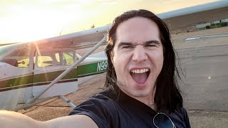 Guitarist's First Solo Flight! - Cessna 172