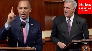 Hakeem Jeffries Asked: 'Will Democrats Come To McCarthy's Rescue' If There Is A Motion To Vacate