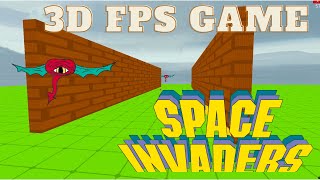 Space Invaders – a 3D FPS (First-Person Shooter) Game in Python with Ursina Engine
