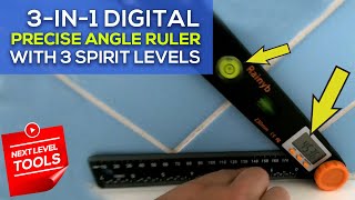 3-in-1 Digital Angle Finder \u0026 Ruler - Get Precise Angles when Tiling and Framing