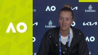 Kristina Mladenovic: "It was a great battle" press conference (1R) | Australian Open 2021