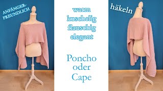 🧣 warmer, kuscheliger \u0026 eleganter Poncho 🧣 Cape нäкєℓη