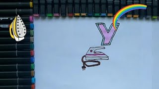 DRAWING THE LETTER Y | DRAWING IS FOR CHILDREN