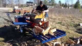 Eastonmade 12-22 Wood Splitter quick demonstration