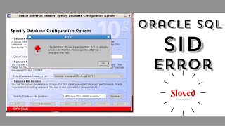 How to fix sql sid error #oracle #oracle12c #sql #python #software #database #viral #youtube