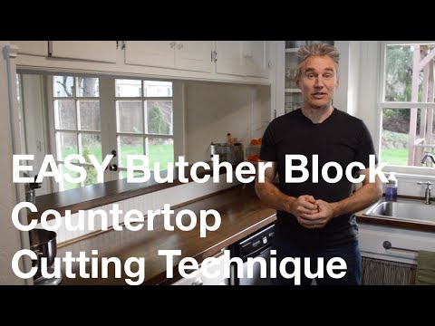 Easy Ikea Butcher Block Countertop Cutting Technique Easy Ikea Butcher Block Countertop Cutting Technique