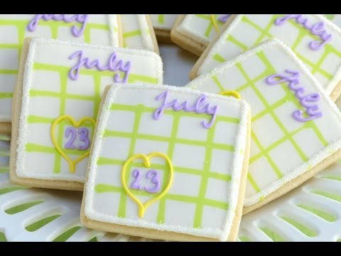 How To Make Calendar Cookies, Using a Simple Grid Template How To Make Calendar Cookies, Using a Simple Grid Template
