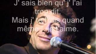 Je te le dis quand même