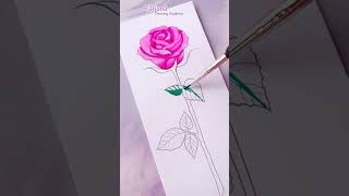 Valentine's Day gift idea || watercolor painting #satisfying  #shorts