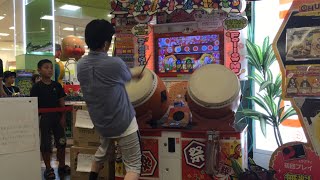 【太鼓の達人金沢集会　2015年夏の乱】しゅん達人によるパフォーマンスプレイ