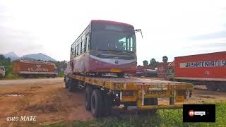 KSRTC Swift New PMi Regio RE Electric Bus Spotted at Near Thoppur,Salem Tamilnadu.PMI REGIO RE.