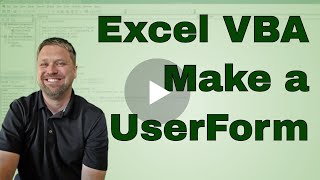 Excel UserForm Automate Your Data Entry - CODE INCLUDED