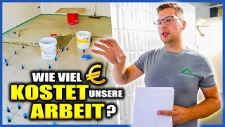 Was KOSTET ein FLIESENLEGER - Das sind unsere Preise! | AUSBAU-VLOG #04 | Home Build Solution