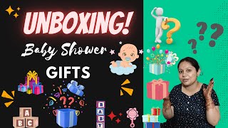 Baby shower re gift ରେ ସବୁ କଣ କଣ ମିଳିଲା ? Unboxing baby shower gifts 🎁..