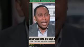 Stephen A Smith just went in on Malika Andrews 😭😭 #nba