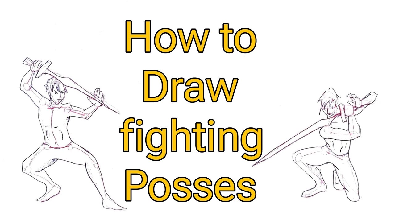 How To Draw Fight Posses Youtube