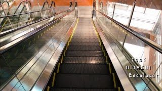 【レア エスカレーター 日立製】ミッドランドスクエア 南側 降り 4→2階  HITACHI Escalator at Midland Square in Japan