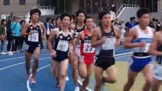 日体大記録会　男子5000m 20組目(後編)　2016年10月23日