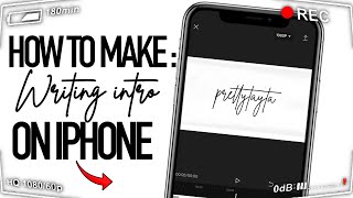 HOW TO MAKE A SIMPLE WRITING INTRO ON YOUR IPHONE 📲 | FREE APPS ✍️