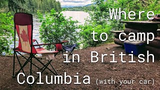 Beginner's Guide to Camping in British Columbia: National and Provincial Park Campgrounds