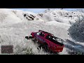 【gta5】雪山だと逃げられる説！銀行強盗してフォード・ラプターの車で雪山に逃げ込む！タイヤが三角の戦車みたいな車！【ほぅ】