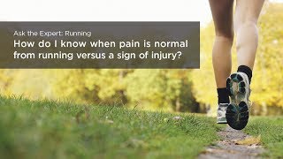 Normal Running Pain vs. Injury Pain