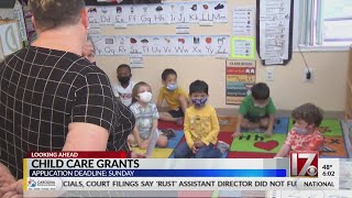 Application deadline Sunday for NC child care grants