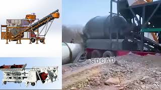 YHZS mobile concrete mixing plants made in China