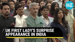 Indian officials move UK PM's wife Akshata to front row after surprise appearance at Padma ceremony