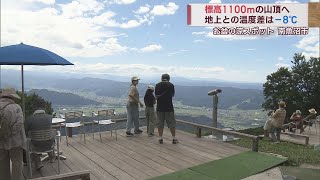 地上との温度差ｰ8℃！標高1100mの絶景「涼」スポットへ　スーパーJにいがた8月14日OA