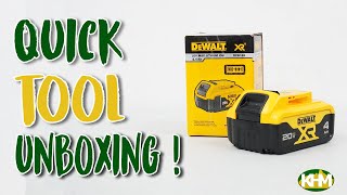 Quick Unboxing Dewalt DCB182 18V 20V Max Lithium Ion Battery 4 0Ah