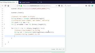 Day 10: Binary Numbers | HackerRank | JAVA