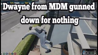 Dwayne from MDM gunned down for nothing | No-Pixel 3.1