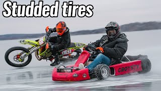 Shifter Kart and Dirt Bike on Thin Ice