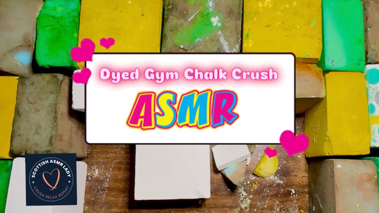 Dyed Fresh Gym Chalk Crush Asmr Youtube