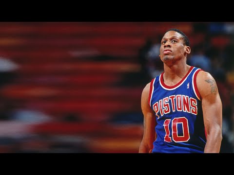 Who played on the Pistons with Rodman?
