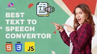 Text to Speech Convertor with HTML CSS JavaScript | JavaScript Project