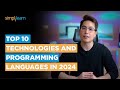 Top 10 Technologies And Programming Languages In 2024 | Simplilearn