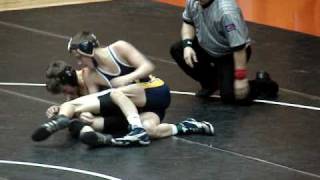 Pepper Edwardsville Varsity Wrestling: vs O'Fallon (Kieth Surber) Regionals 2009 2-7-2009 Loss by Fall. 119 lbs