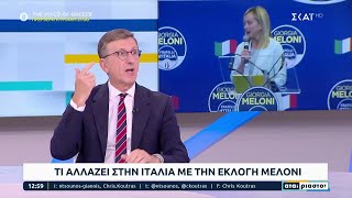 Το σχόλιο του Άρη Πορτοσάλτε για την εκλογή Μελόνι και τι αλλάζει στην Ιταλία και την ΕΕ